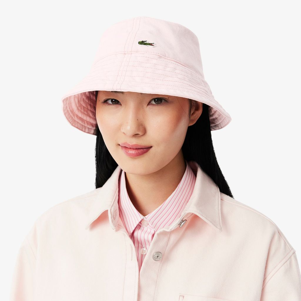 Mũ Bucket Lacoste Nữ Chất Liệu Cotton Twill