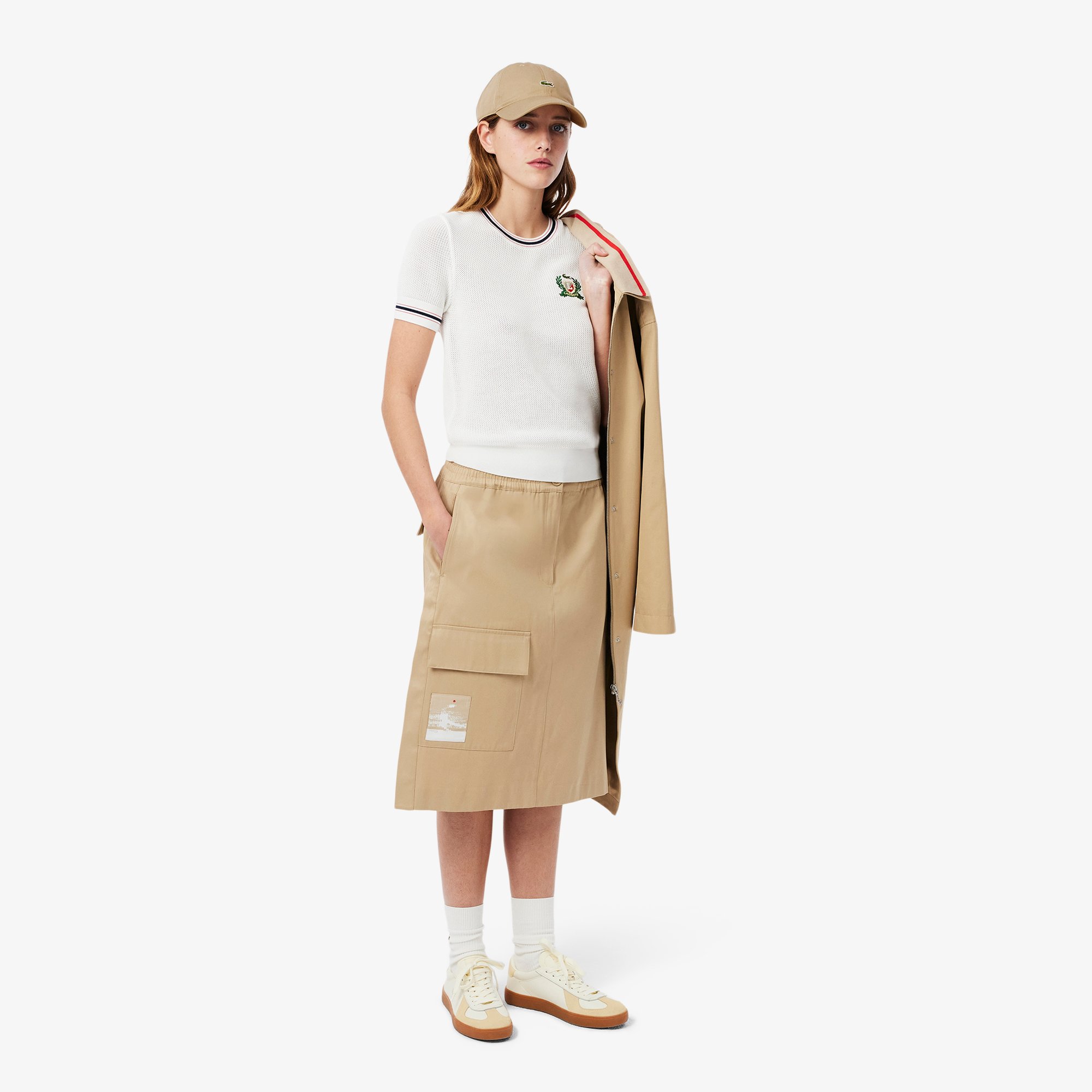 Mũ Lacoste Unisex Chất Liệu Cotton Twill