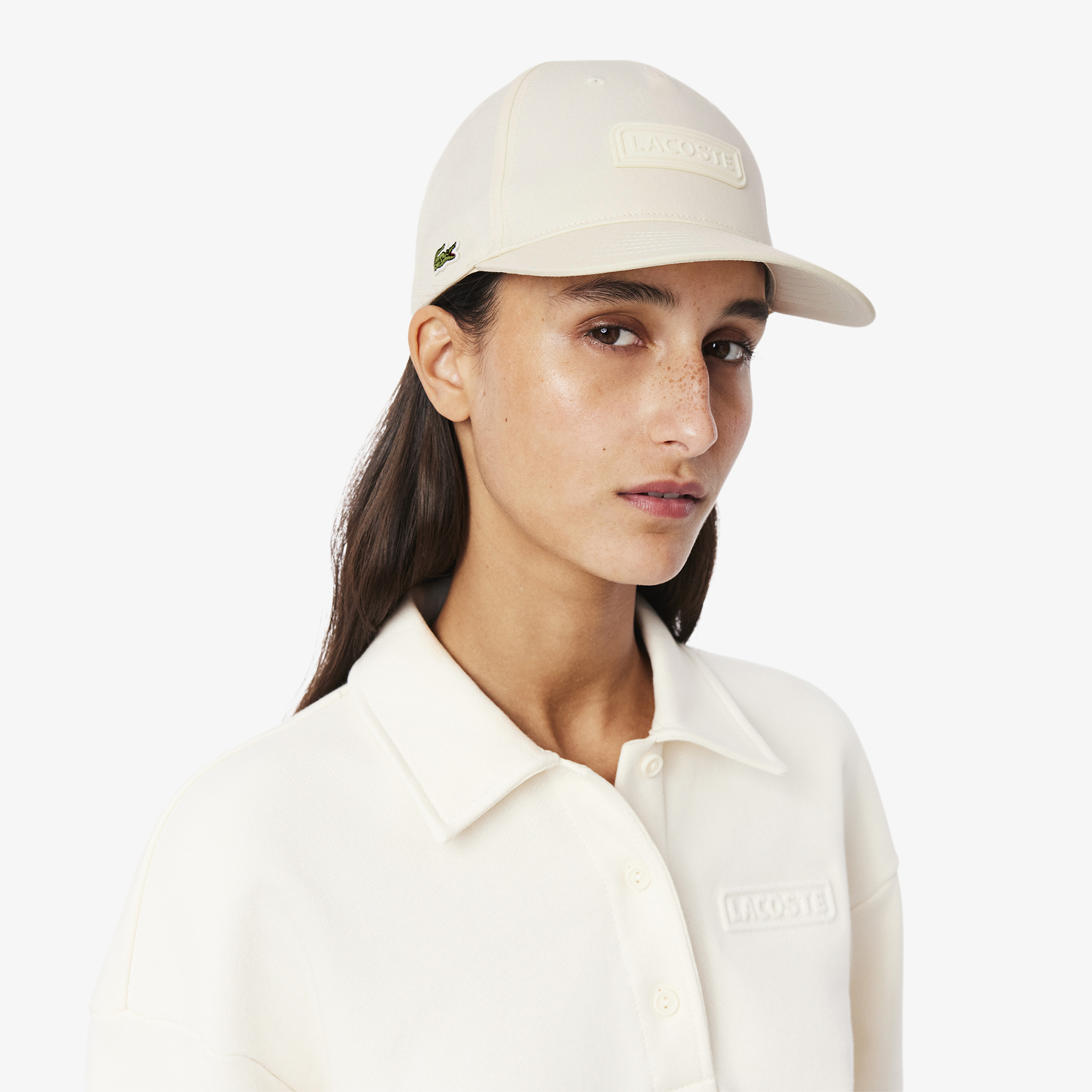 Mũ Lacoste Nữ Chất Liệu Gabardine Hình In Lacoste