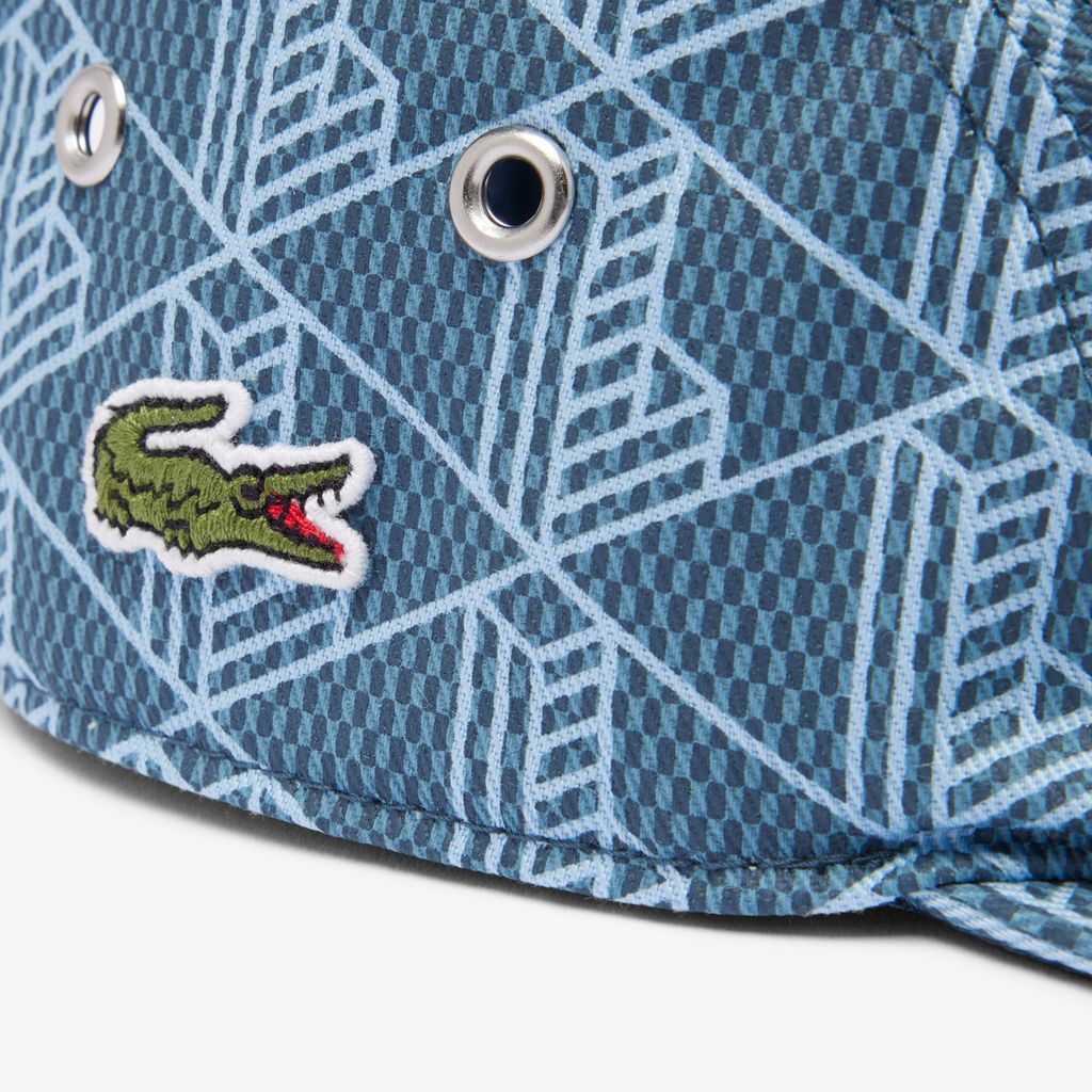 Mũ Lacoste Unisex Jockey Chất Liệu Twill Họa Tiết In
