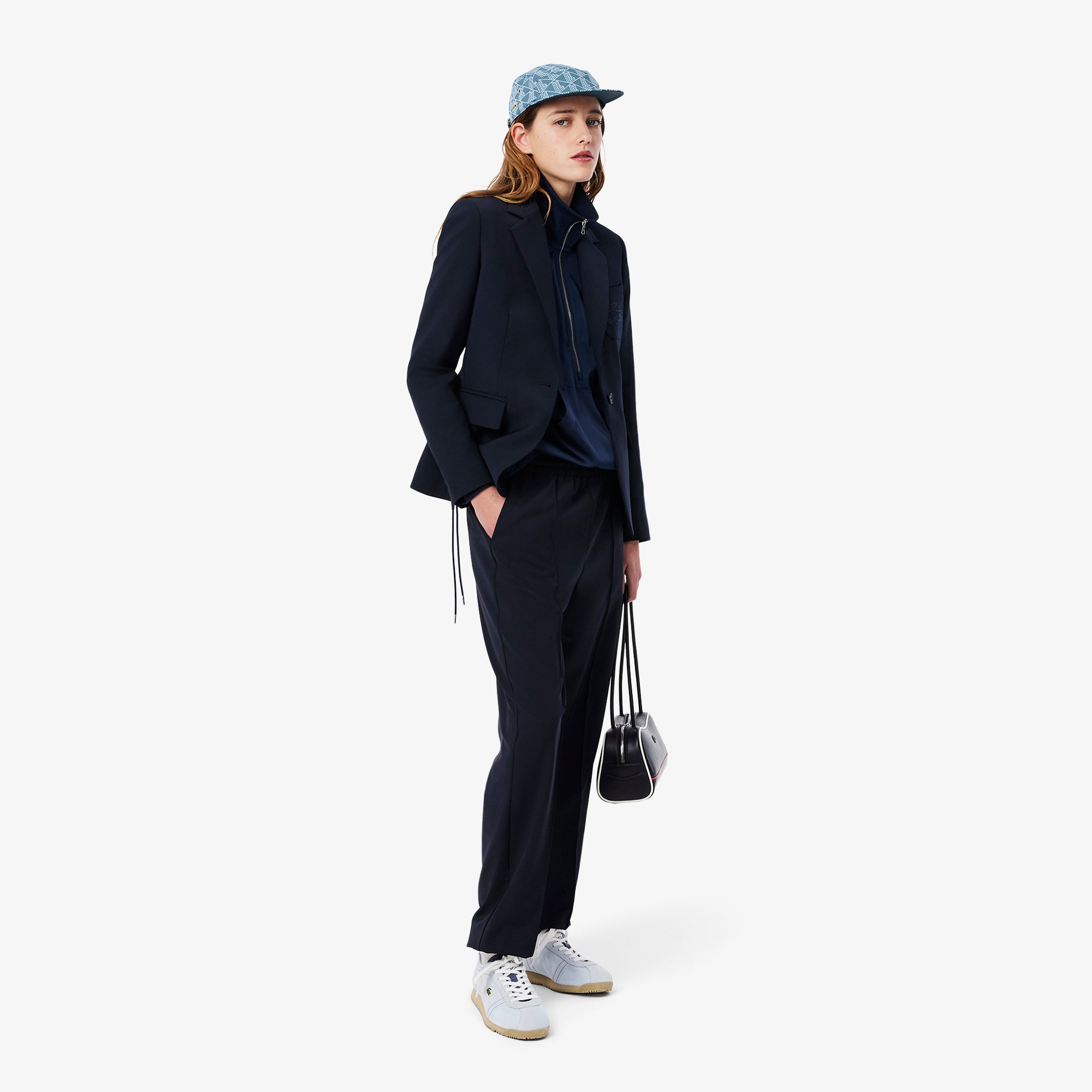 Mũ Lacoste Unisex Jockey Chất Liệu Twill Họa Tiết In