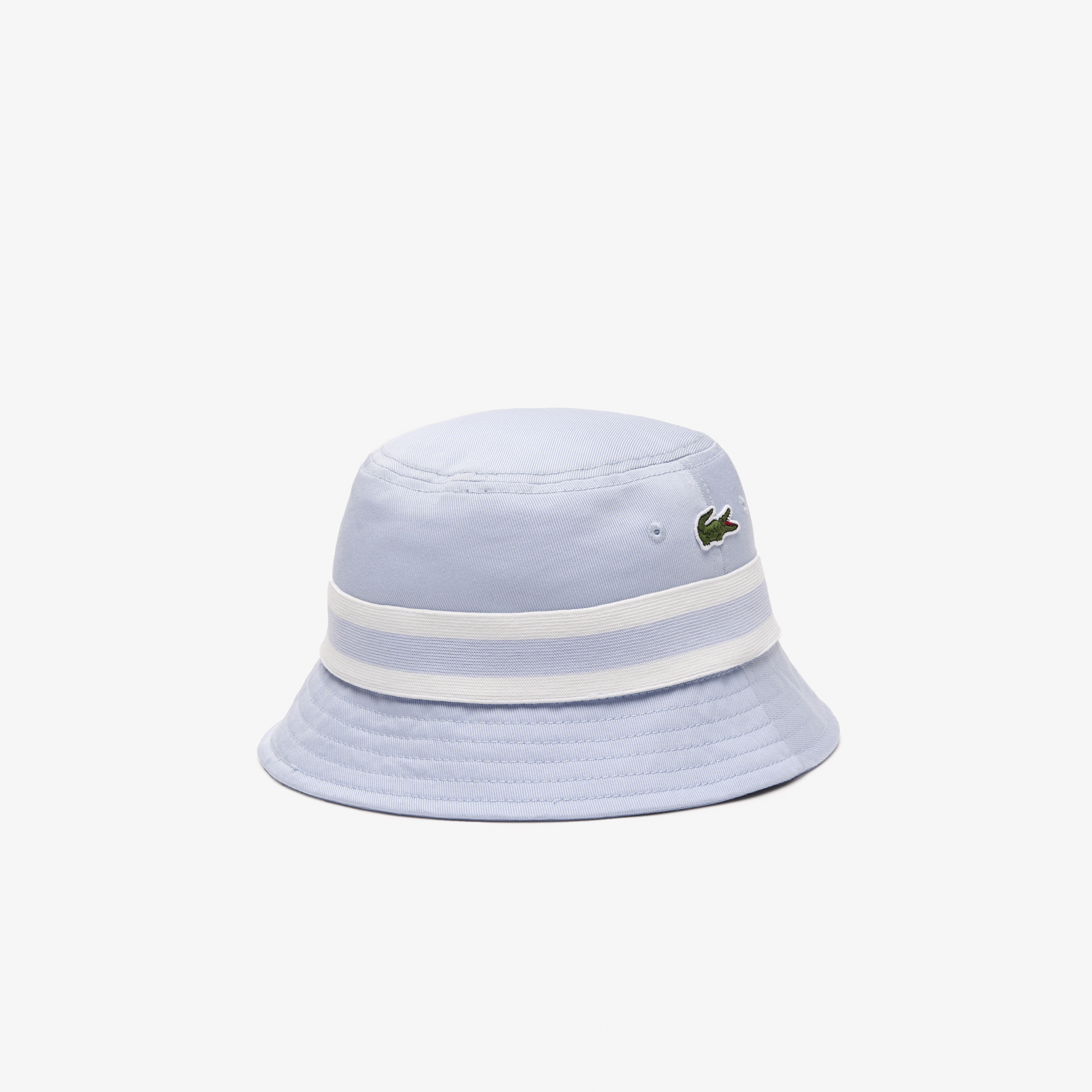 Mũ Xô Lacoste Nữ Có Sọc Phối Màu Chất Liệu Cotton Gabardine