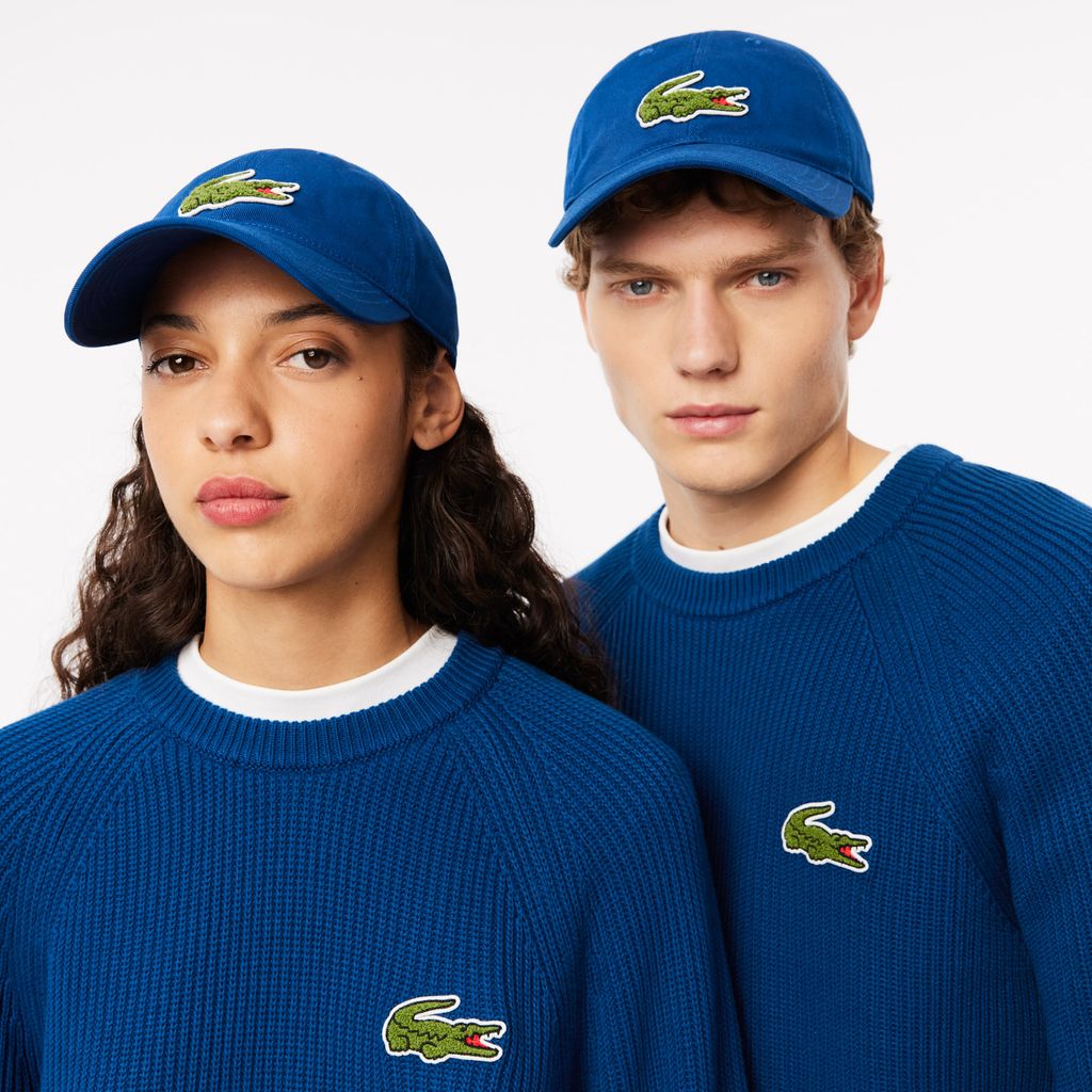 Mũ Lacoste Unisex Chất Liệu Cotton Twill Huy Hiệu Cá Sấu