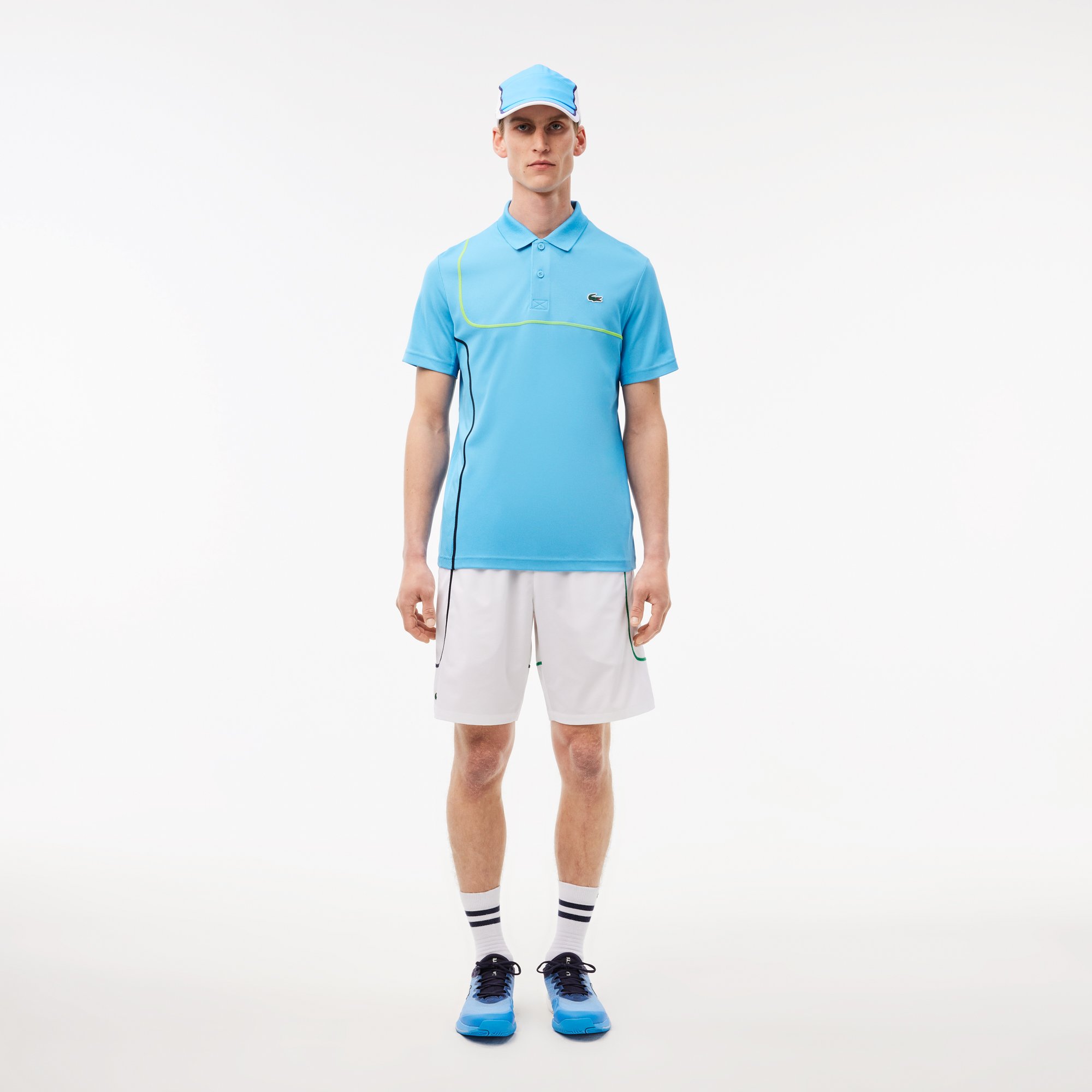 Mũ Tennis Lacoste Nam Hoa Tiết Colourblock