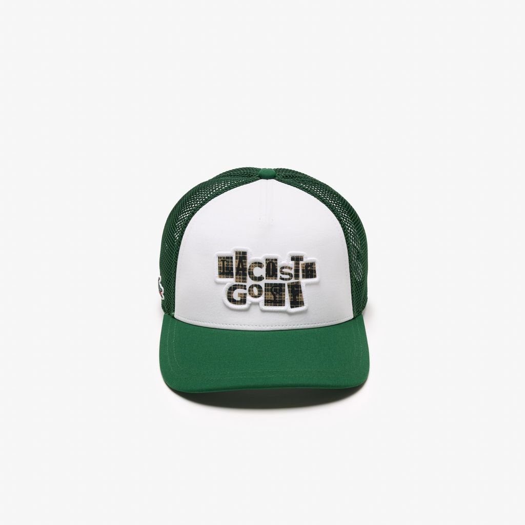 Mũ Golf Lacoste Nam Kết Hợp Hai Chất Liệu