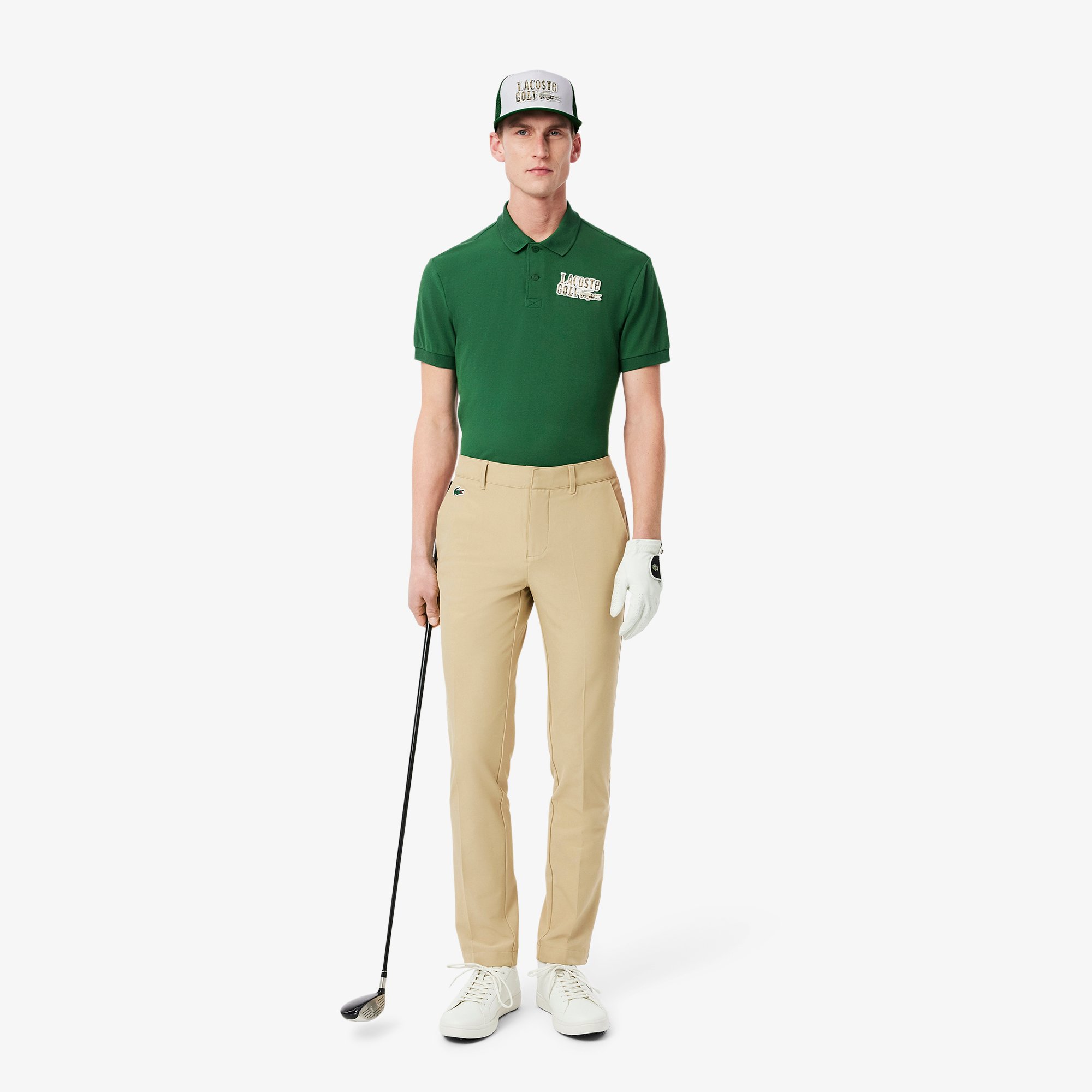 Mũ Golf Lacoste Nam Kết Hợp Hai Chất Liệu