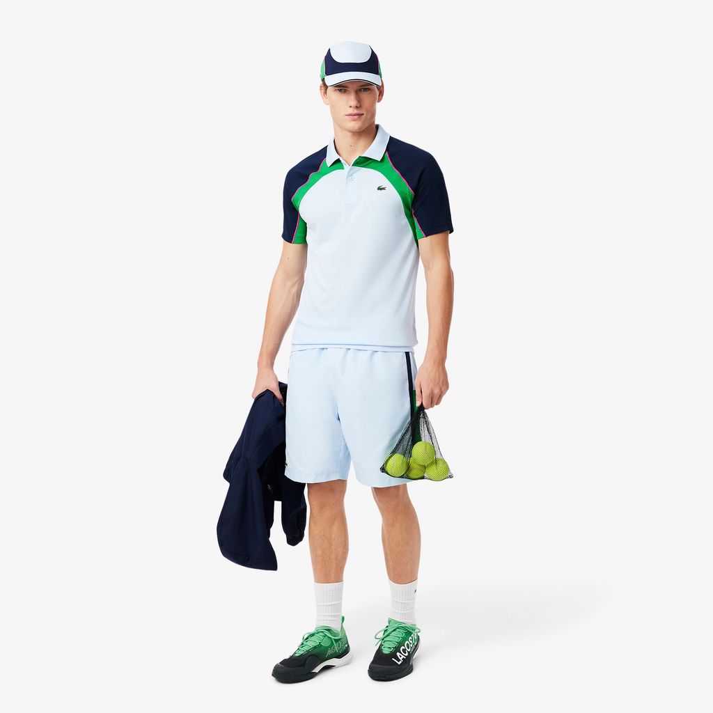 Mũ Tennis Lacoste Nam Chất Liệu Taffeta Hoa Văn Kim Cương