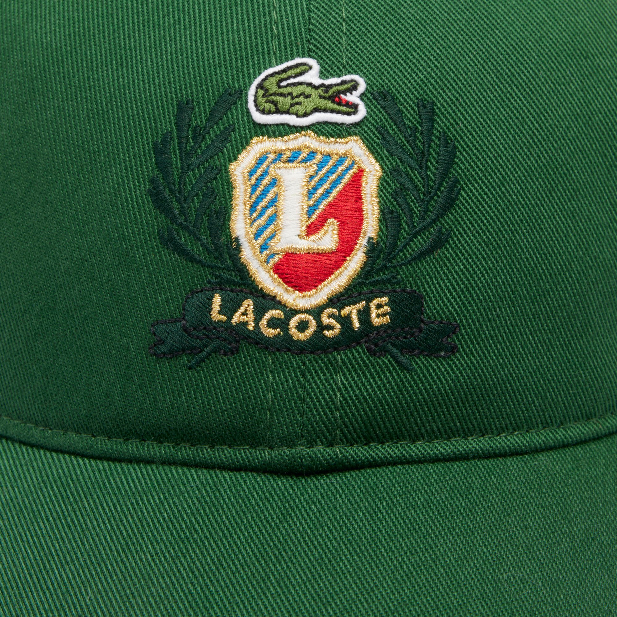 Mũ Lacoste Unisex Chất Liệu Twill Họa Tiết Thêu Có Thể Điều Chỉnh Được