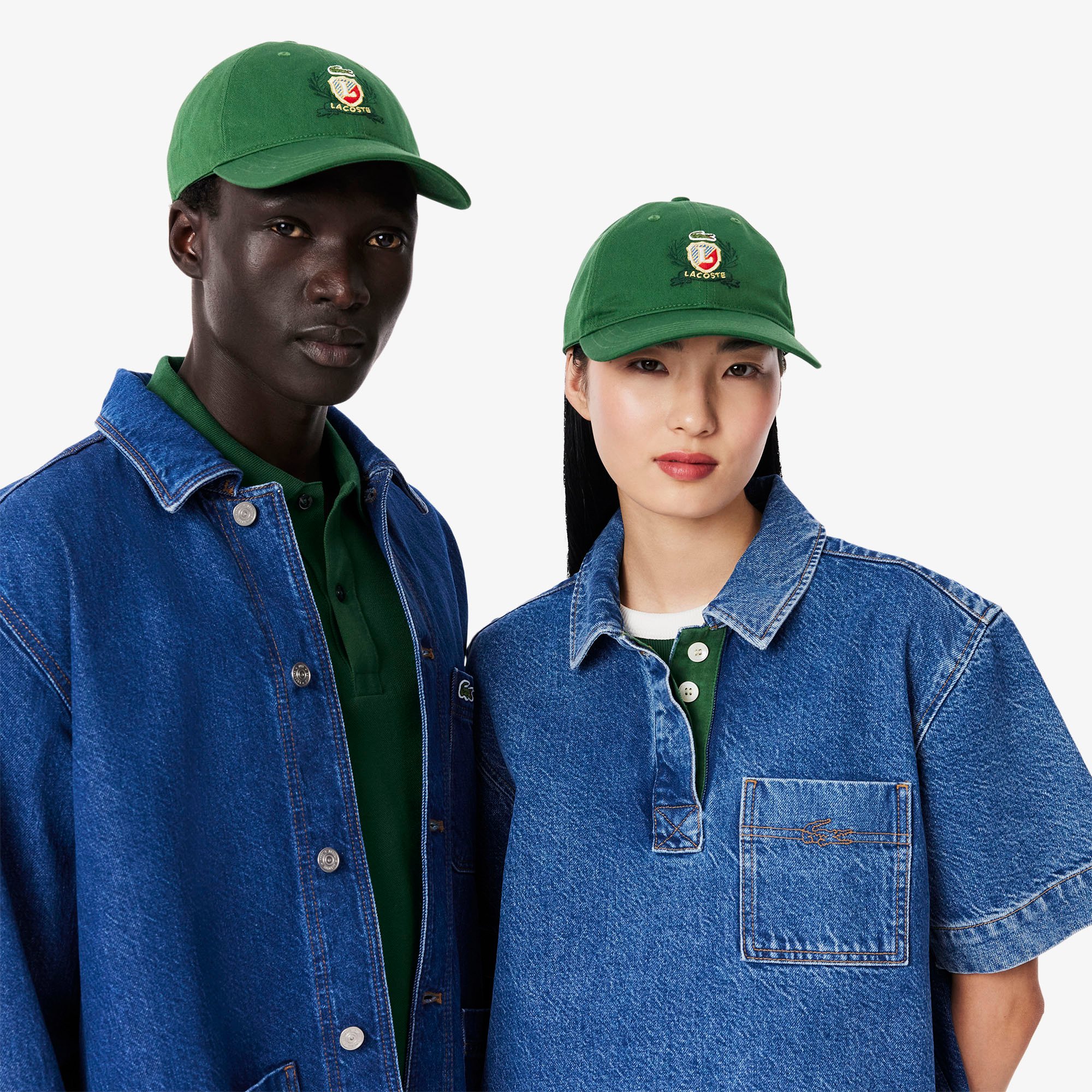 Mũ Lacoste Unisex Chất Liệu Twill Họa Tiết Thêu Có Thể Điều Chỉnh Được