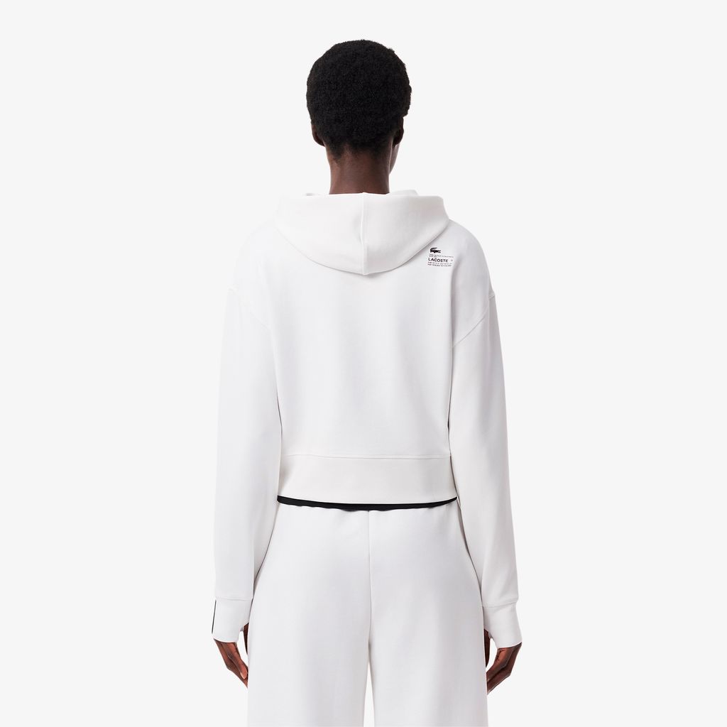 Áo Hoodie Lacoste Nữ Dáng Ngắn Chất Liệu Cotton