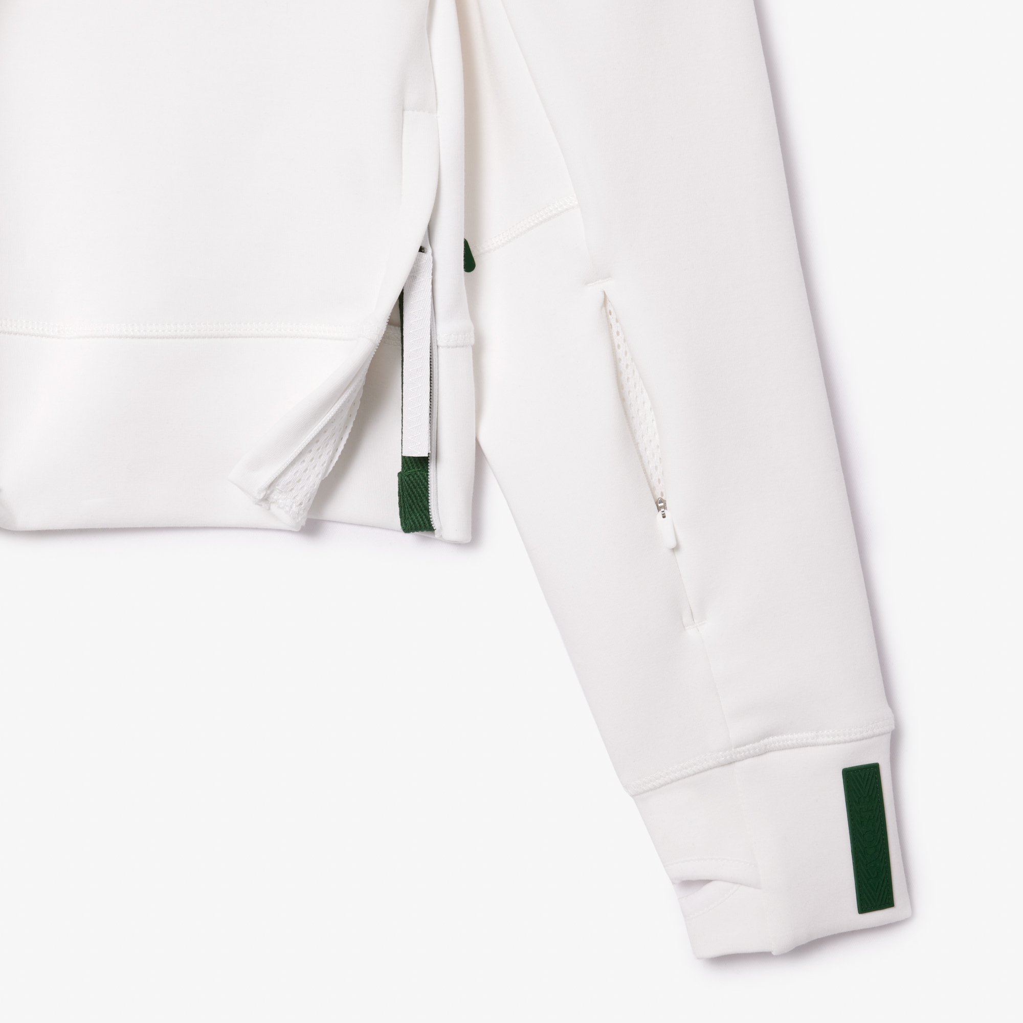 Áo Hoodie Lacoste Nữ Dáng Ngắn Chất Liệu Cotton