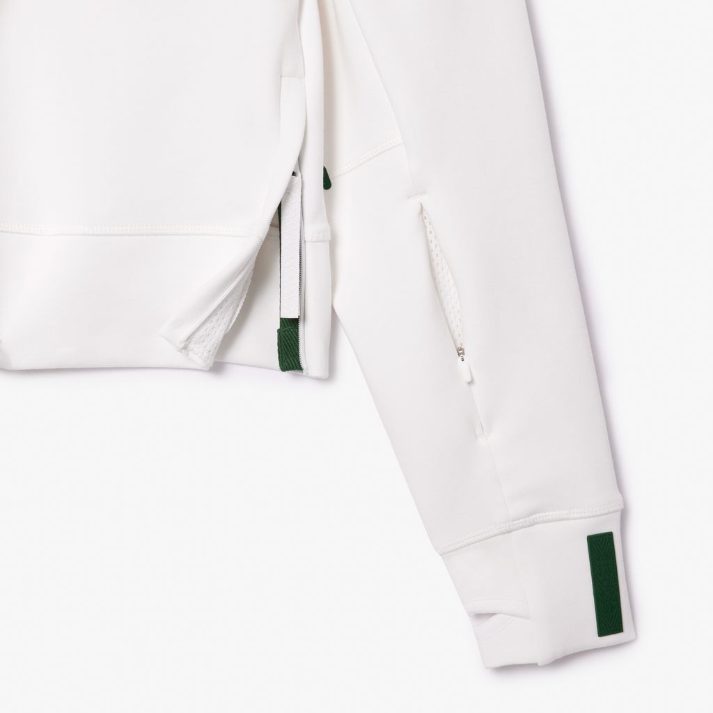Áo Hoodie Lacoste Nữ Dáng Ngắn Chất Liệu Cotton