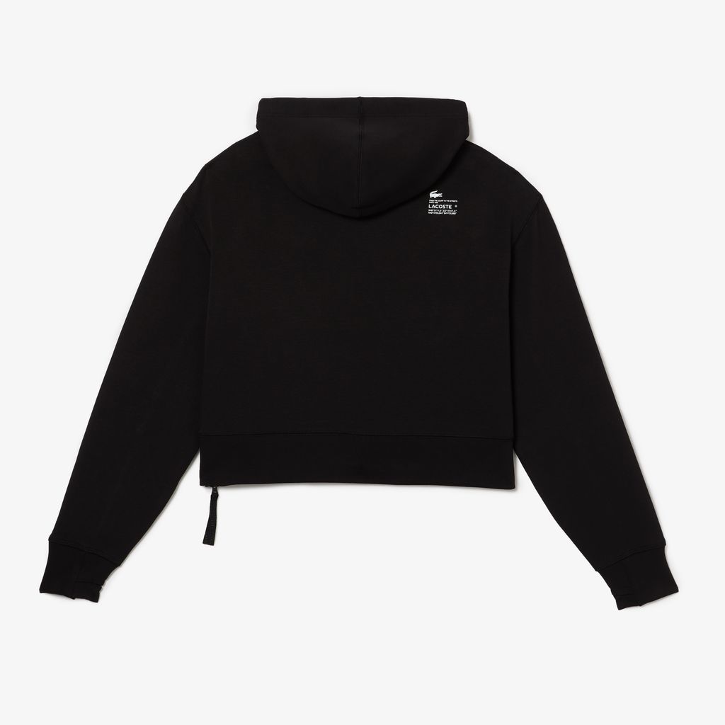Áo Hoodie Lacoste Nữ Dáng Ngắn Chất Liệu Cotton
