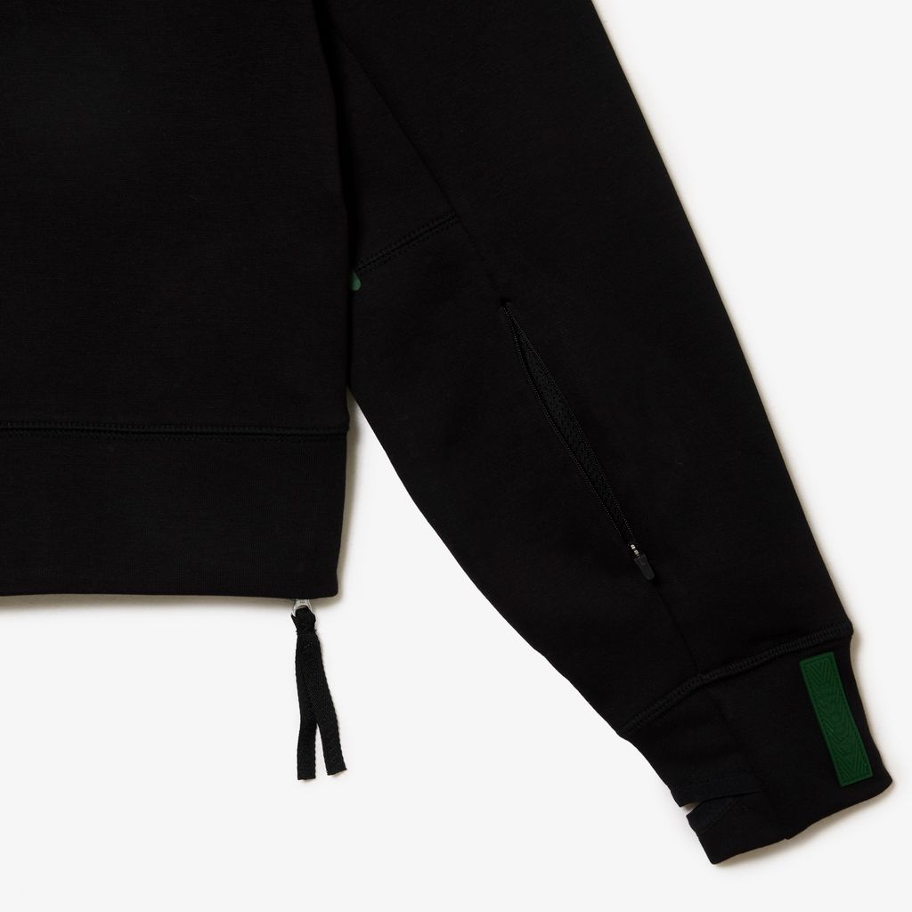 Áo Hoodie Lacoste Nữ Dáng Ngắn Chất Liệu Cotton