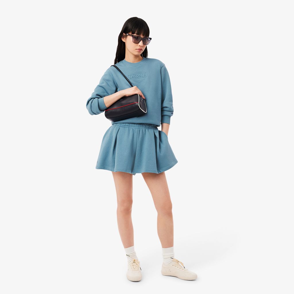 Áo Nỉ Lacoste Nữ Chất Liệu Cotton Có Logo Dập Nổi