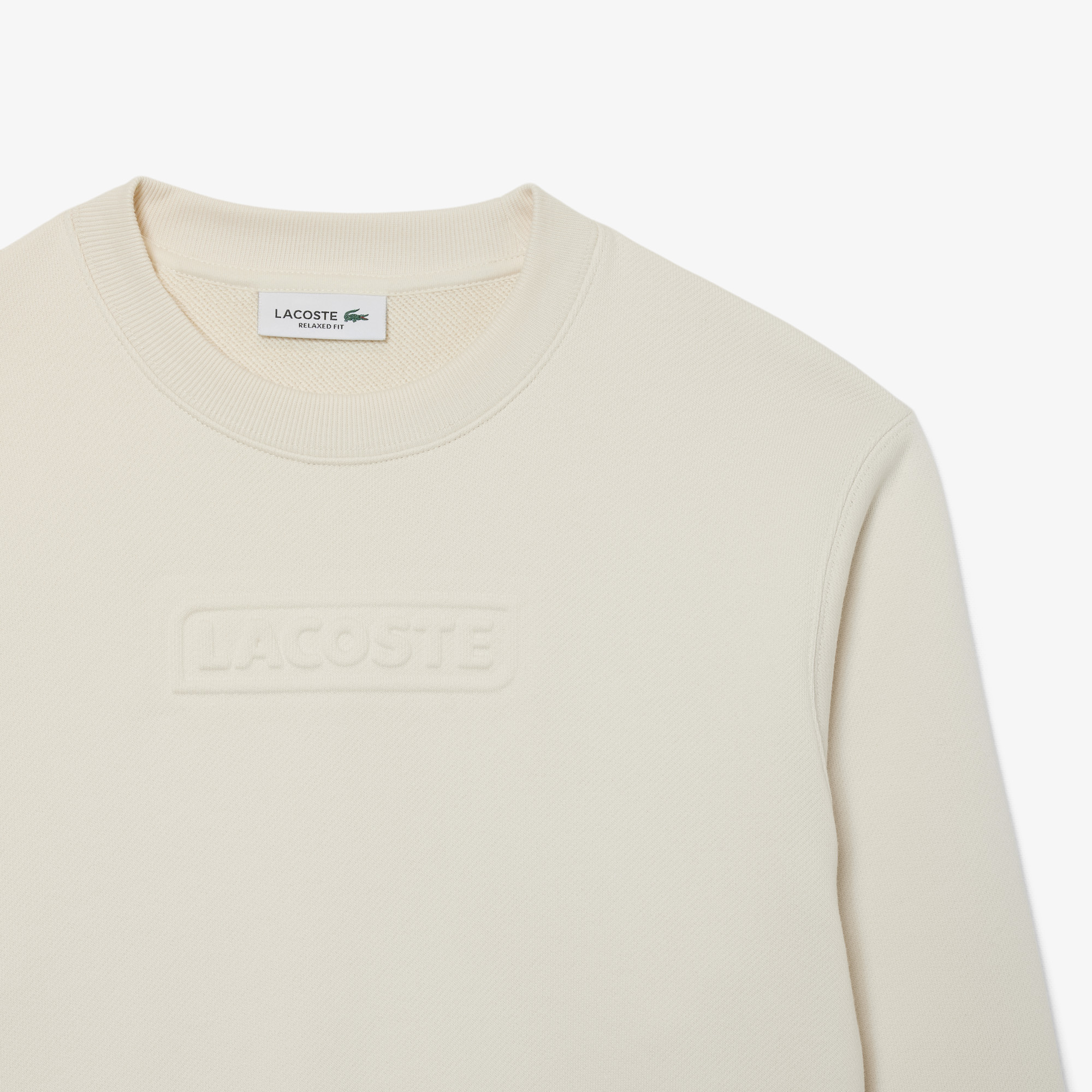 Áo Nỉ Lacoste Nữ Chất Liệu Cotton Có Logo Dập Nổi
