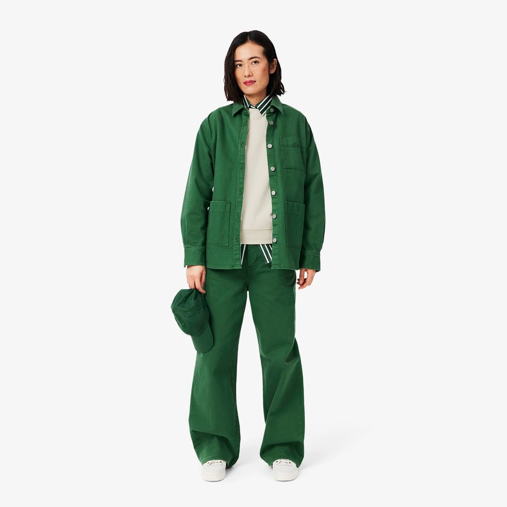 Áo Nỉ Lacoste Nữ Chất Liệu Cotton Có Logo Dập Nổi