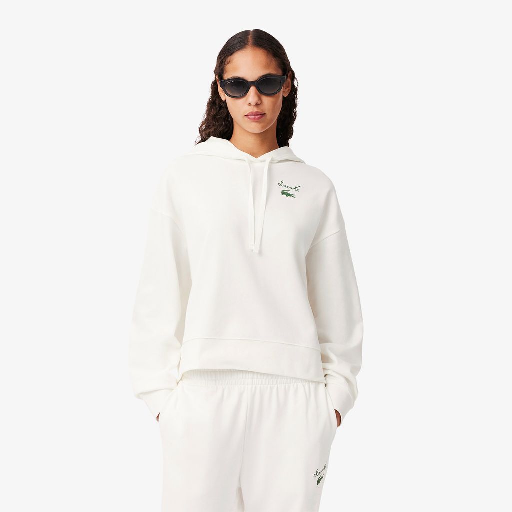 Áo Hoodie Lacoste Nữ Chất Liệu Nỉ Có Logo
