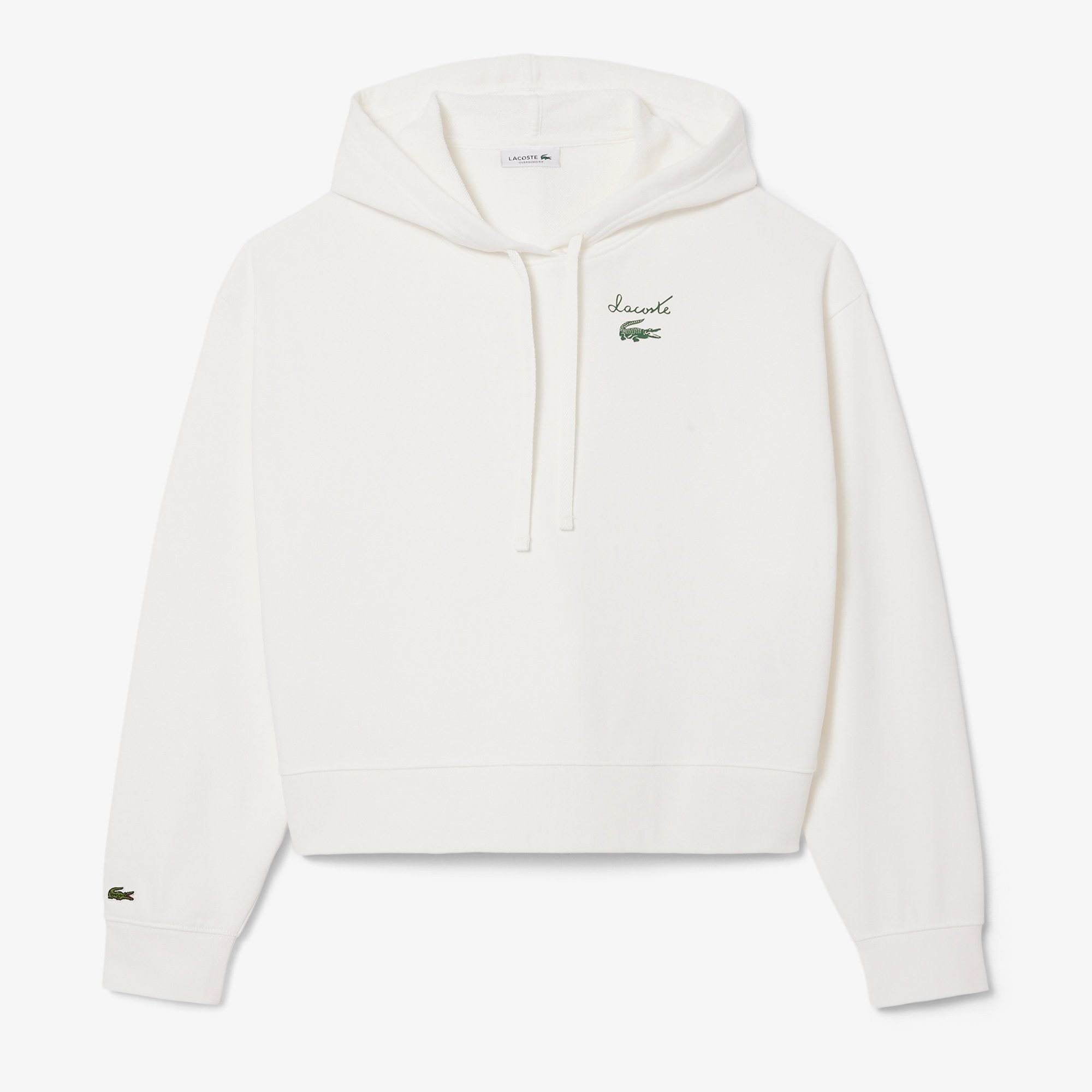 Áo Hoodie Lacoste Nữ Chất Liệu Nỉ Có Logo