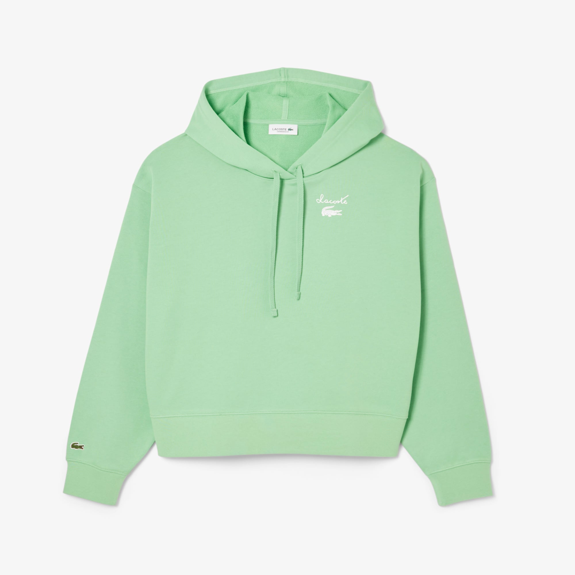 Áo Hoodie Lacoste Nữ Chất Liệu Nỉ Có Logo