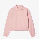 Áo Nỉ Lacoste Nữ Cổ Polo Thêu Dáng Rộng