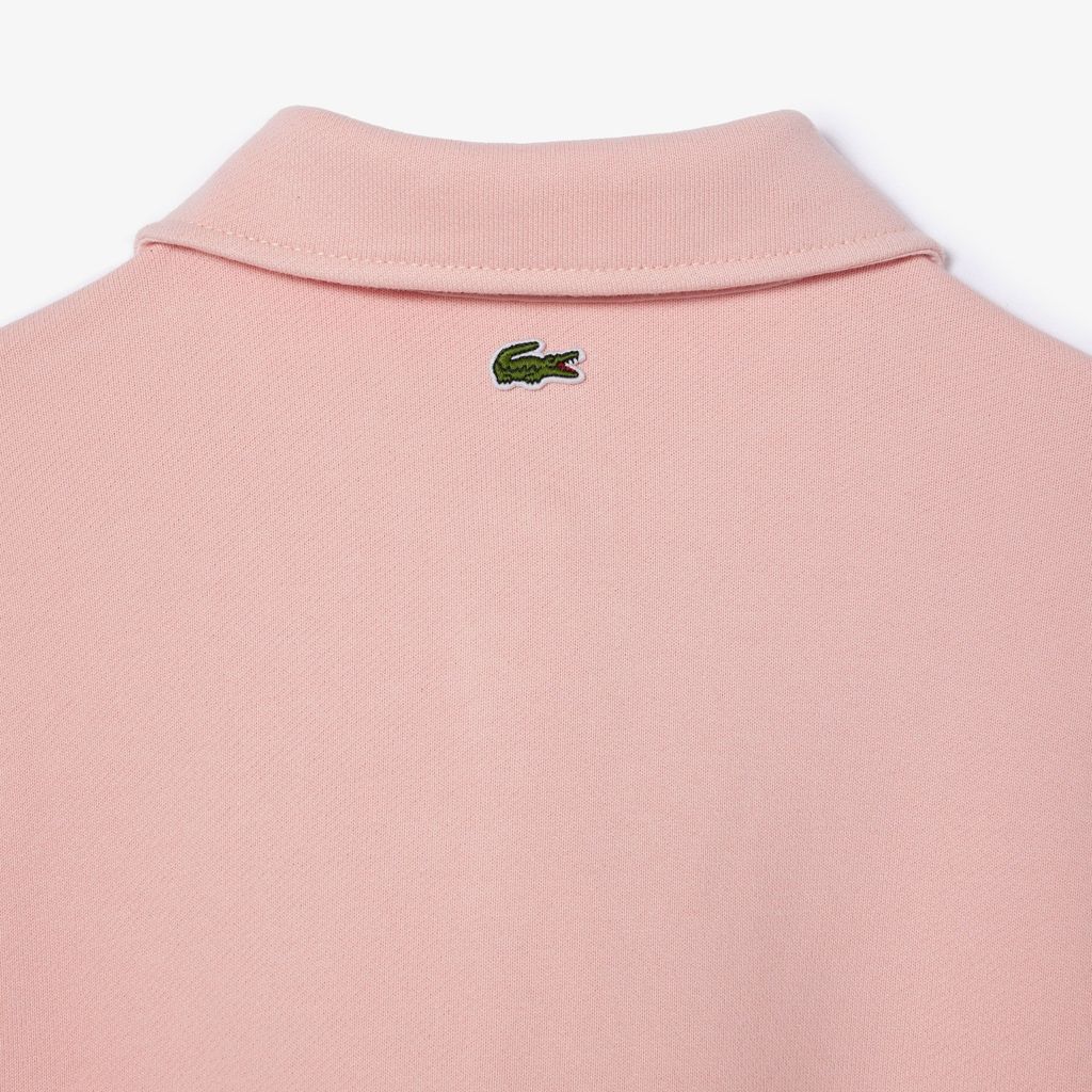 Áo Nỉ Lacoste Nữ Cổ Polo Thêu Dáng Rộng