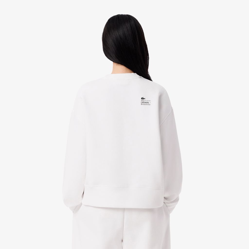 Áo Nỉ Lacoste Nữ Oversize Chất Liệu Cotton