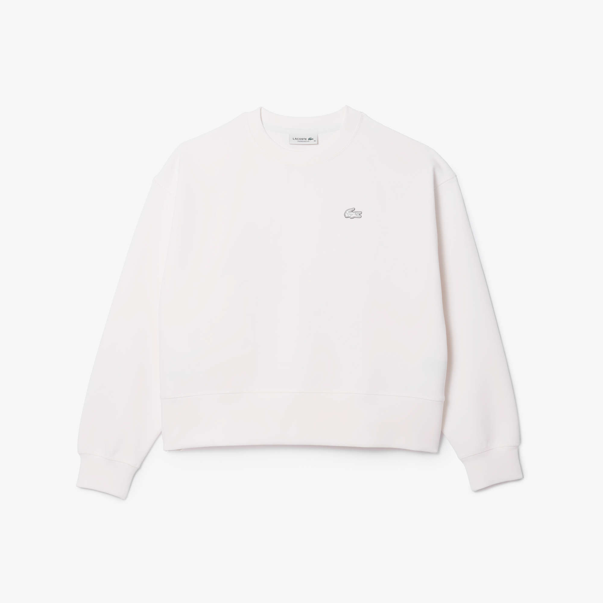 Áo Nỉ Lacoste Nữ Oversize Chất Liệu Cotton