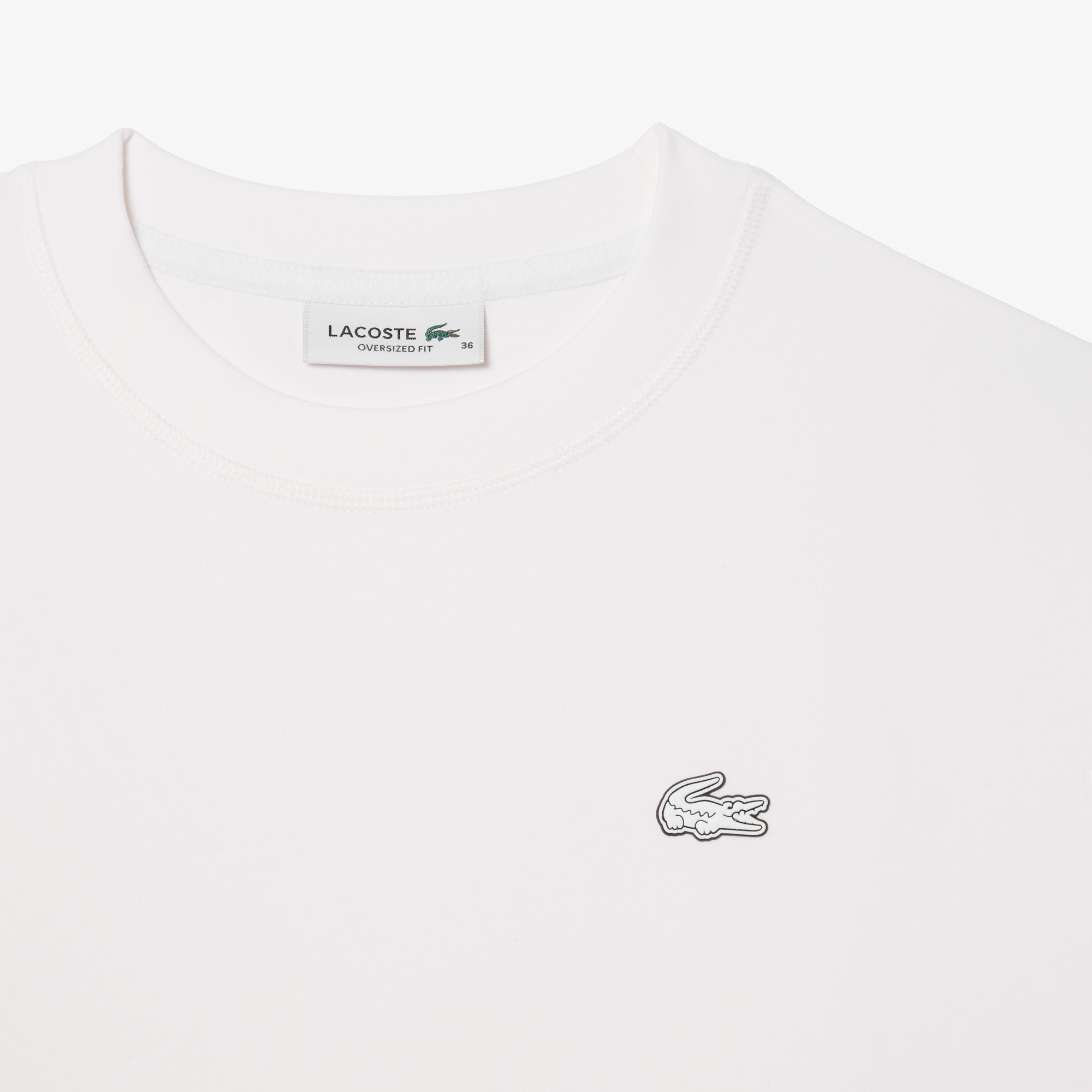 Áo Nỉ Lacoste Nữ Oversize Chất Liệu Cotton