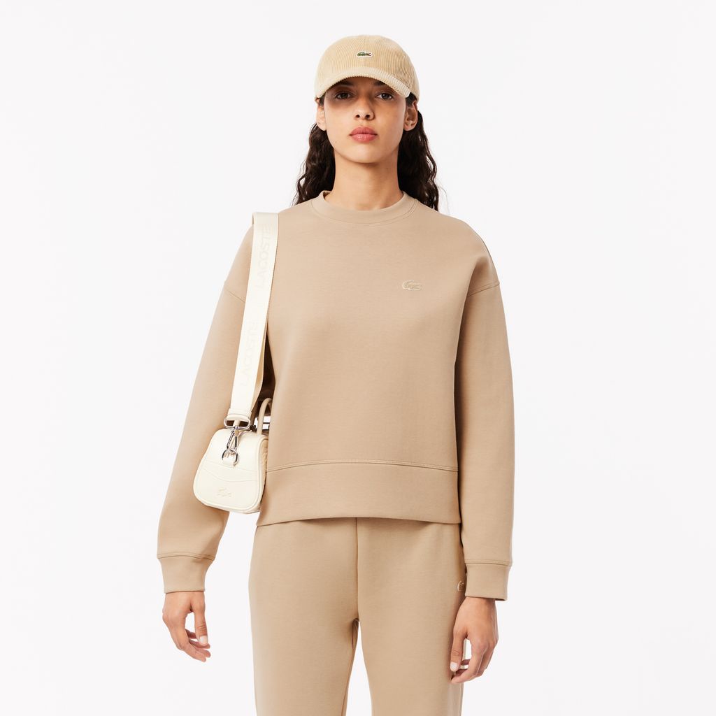 Áo Nỉ Lacoste Nữ Oversize Chất Liệu Cotton