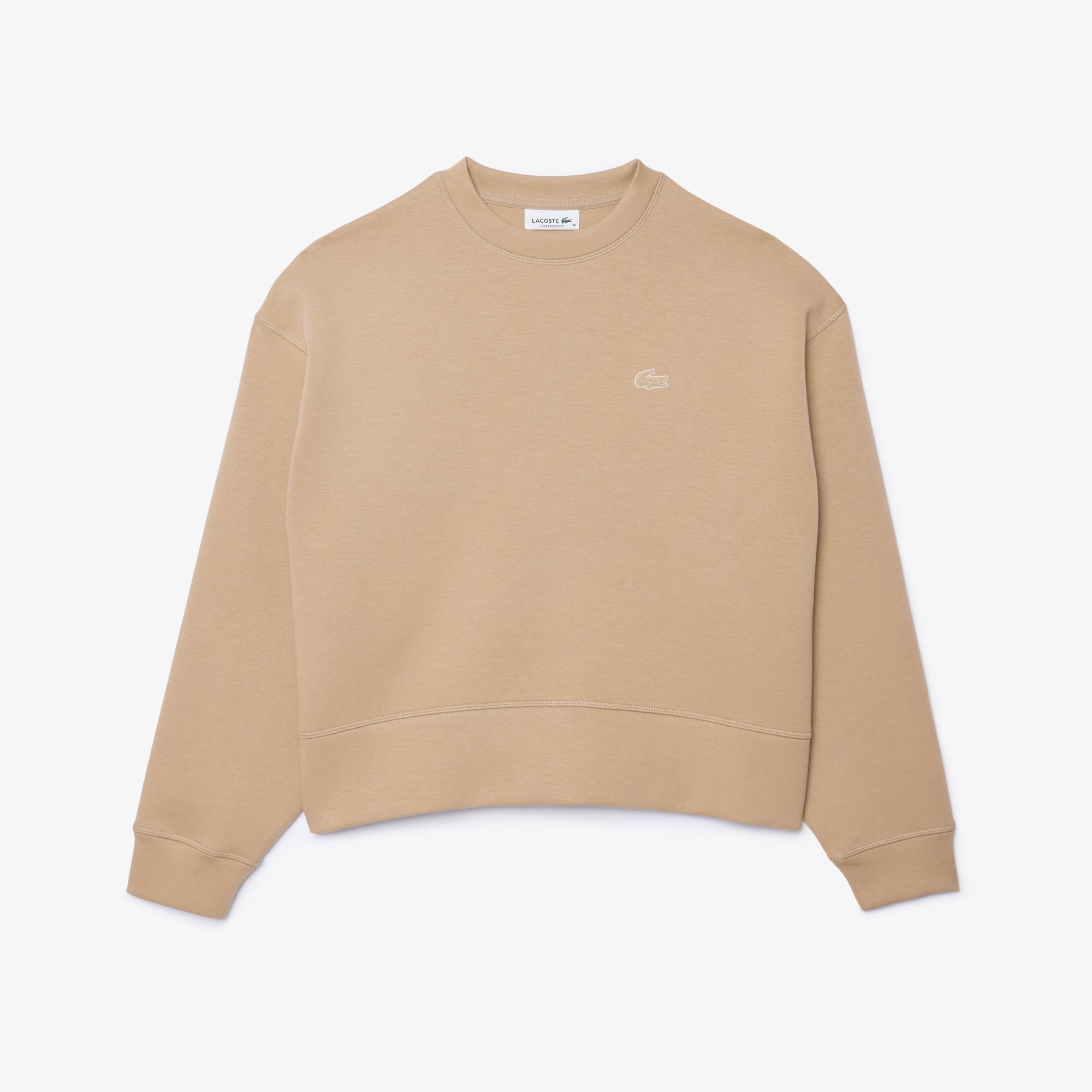 Áo Nỉ Lacoste Nữ Oversize Chất Liệu Cotton