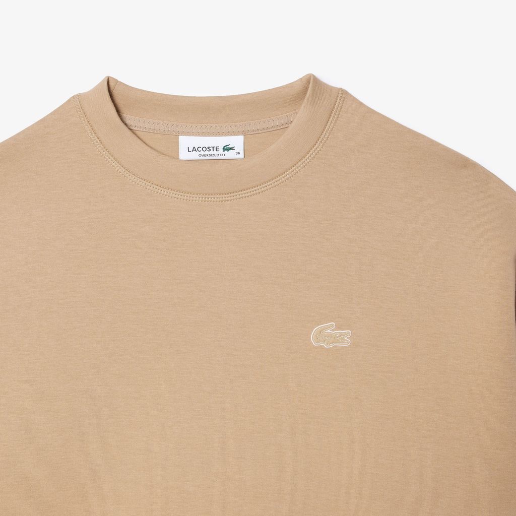 Áo Nỉ Lacoste Nữ Oversize Chất Liệu Cotton
