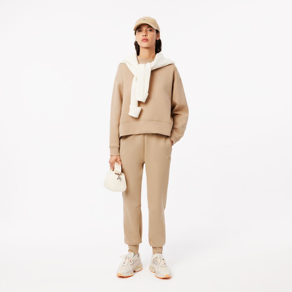 Áo Nỉ Lacoste Nữ Oversize Chất Liệu Cotton