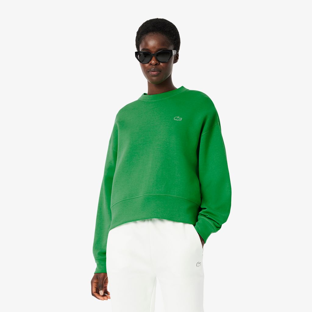 Áo Nỉ Lacoste Nữ Oversize Chất Liệu Cotton
