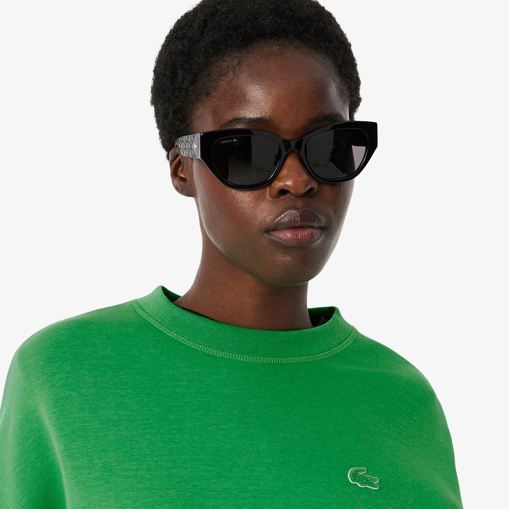 Áo Nỉ Lacoste Nữ Oversize Chất Liệu Cotton
