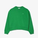 Áo Nỉ Lacoste Nữ Oversize Chất Liệu Cotton