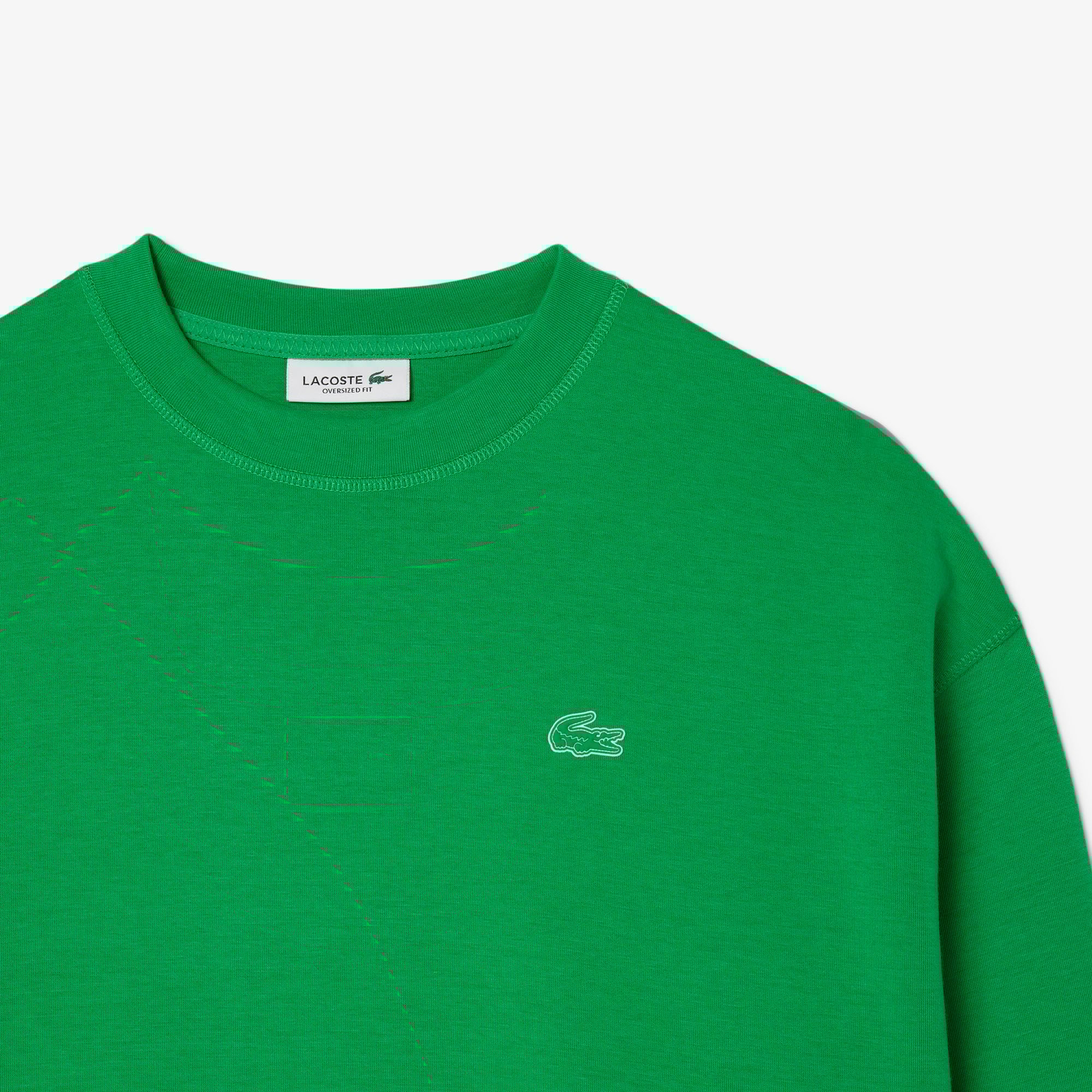 Áo Nỉ Lacoste Nữ Oversize Chất Liệu Cotton