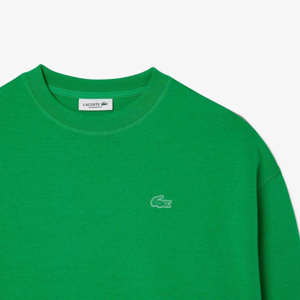 Áo Nỉ Lacoste Nữ Oversize Chất Liệu Cotton