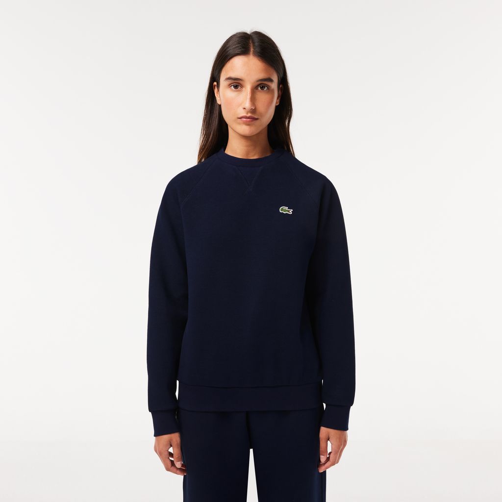 Áo Nỉ Lacoste Nữ Cổ Tròn Chất Liệu Cotton Blend