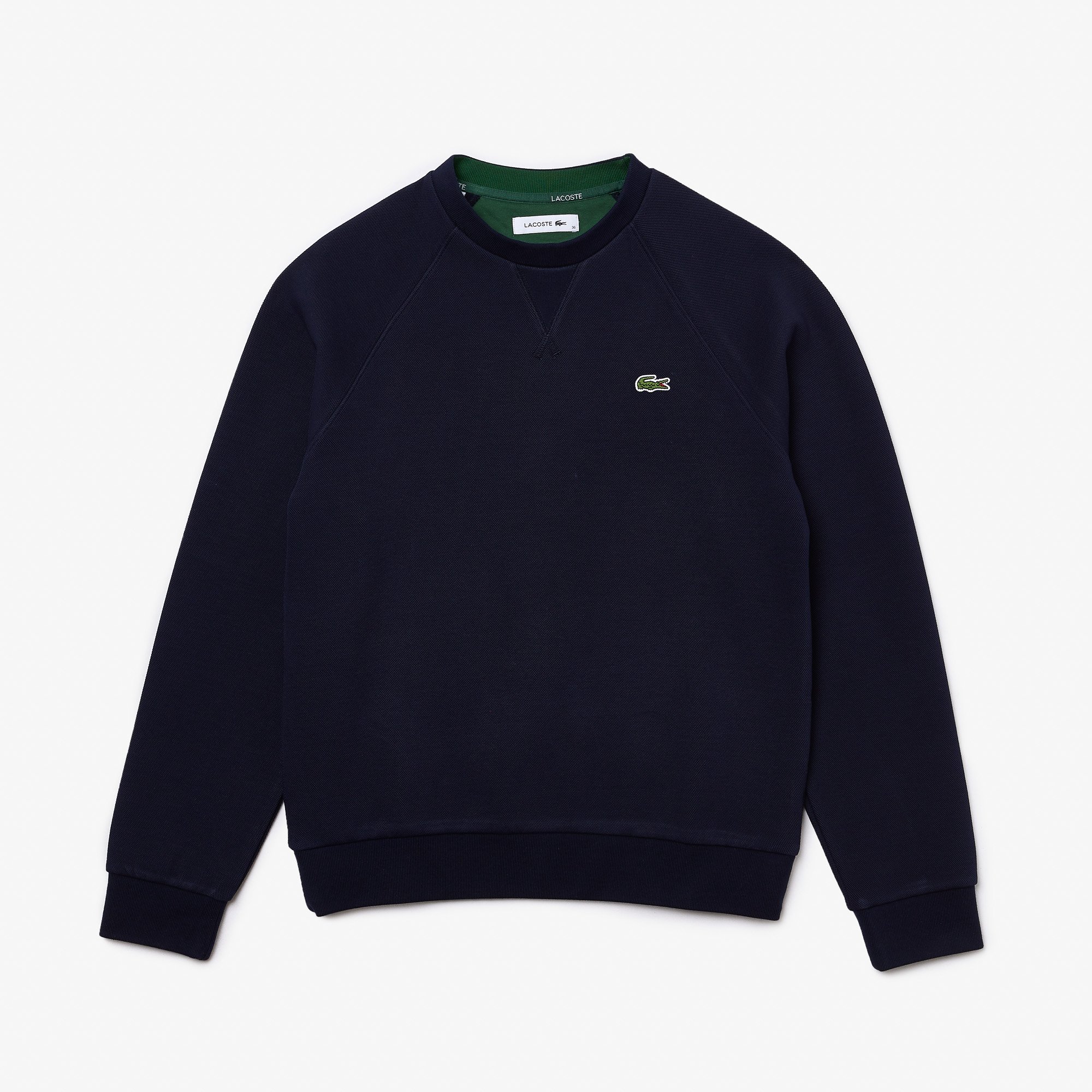 Áo Nỉ Lacoste Nữ Cổ Tròn Chất Liệu Cotton Blend