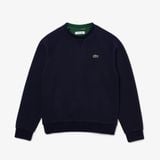 Áo Nỉ Lacoste Nữ Cổ Tròn Chất Liệu Cotton Blend