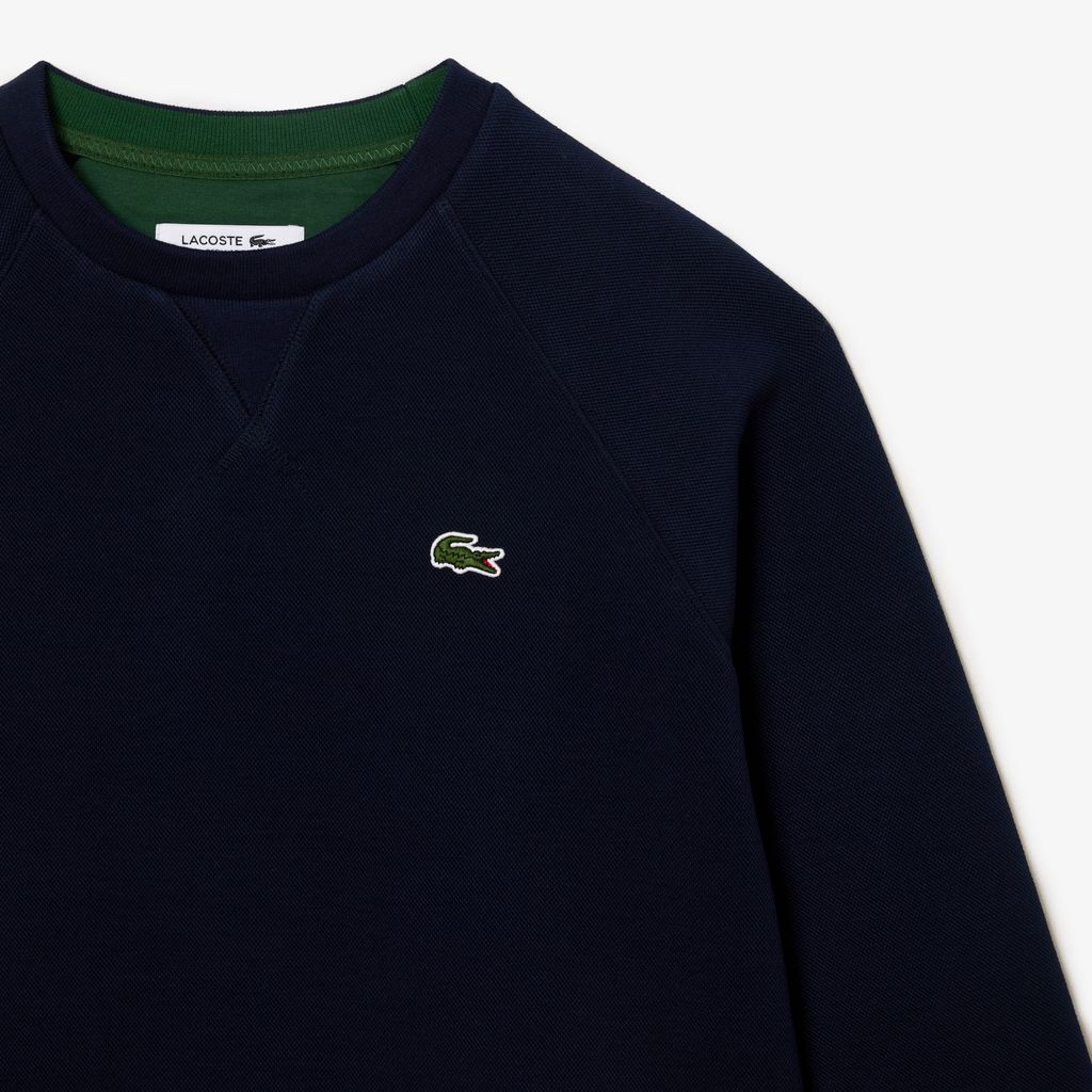 Áo Nỉ Lacoste Nữ Cổ Tròn Chất Liệu Cotton Blend