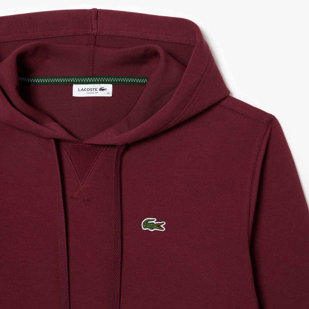 Áo Hoodie Lacoste Nữ Dáng Rộng Chất Liệu Cotton Blend