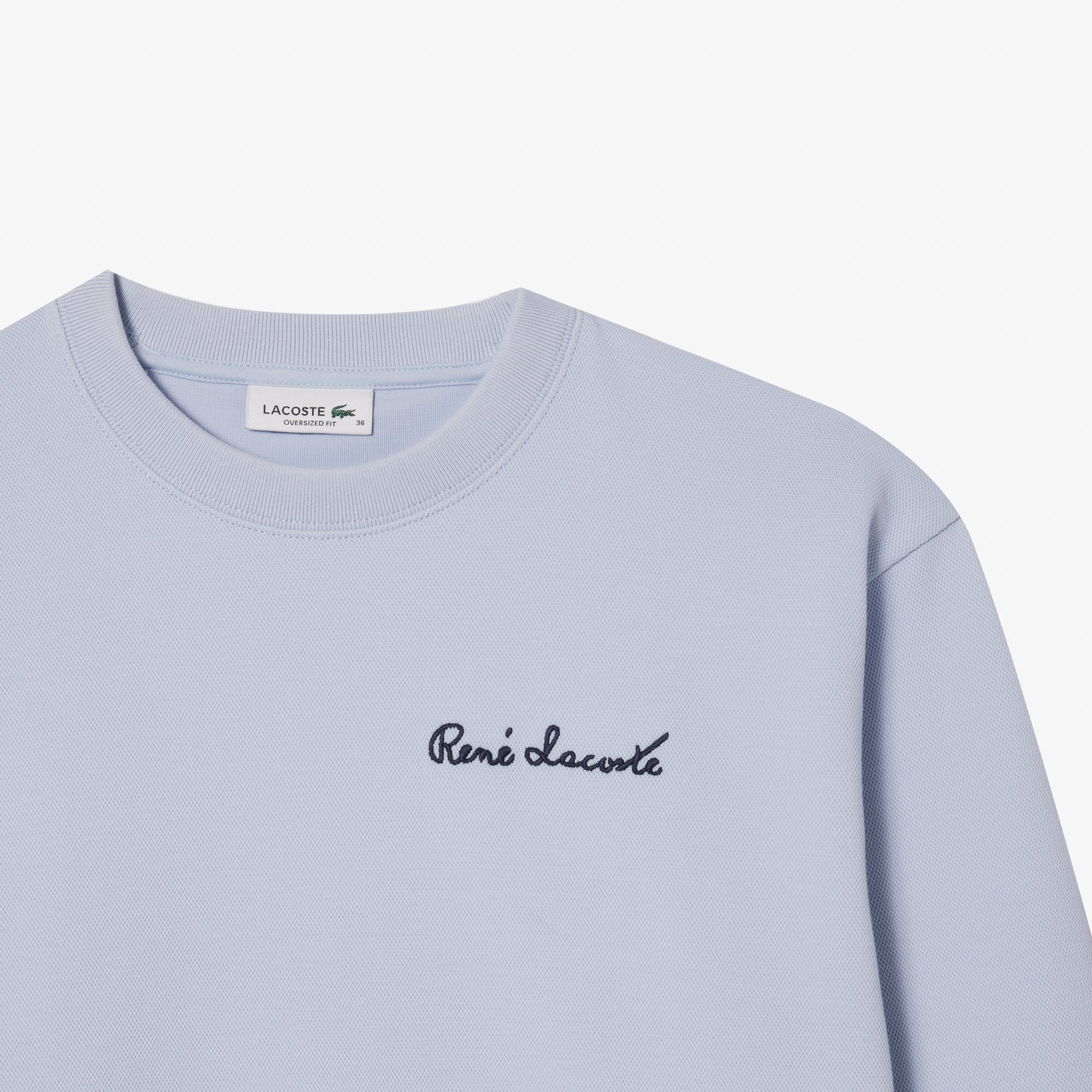 Áo Nỉ Lacoste Nữ Piqué Oversize