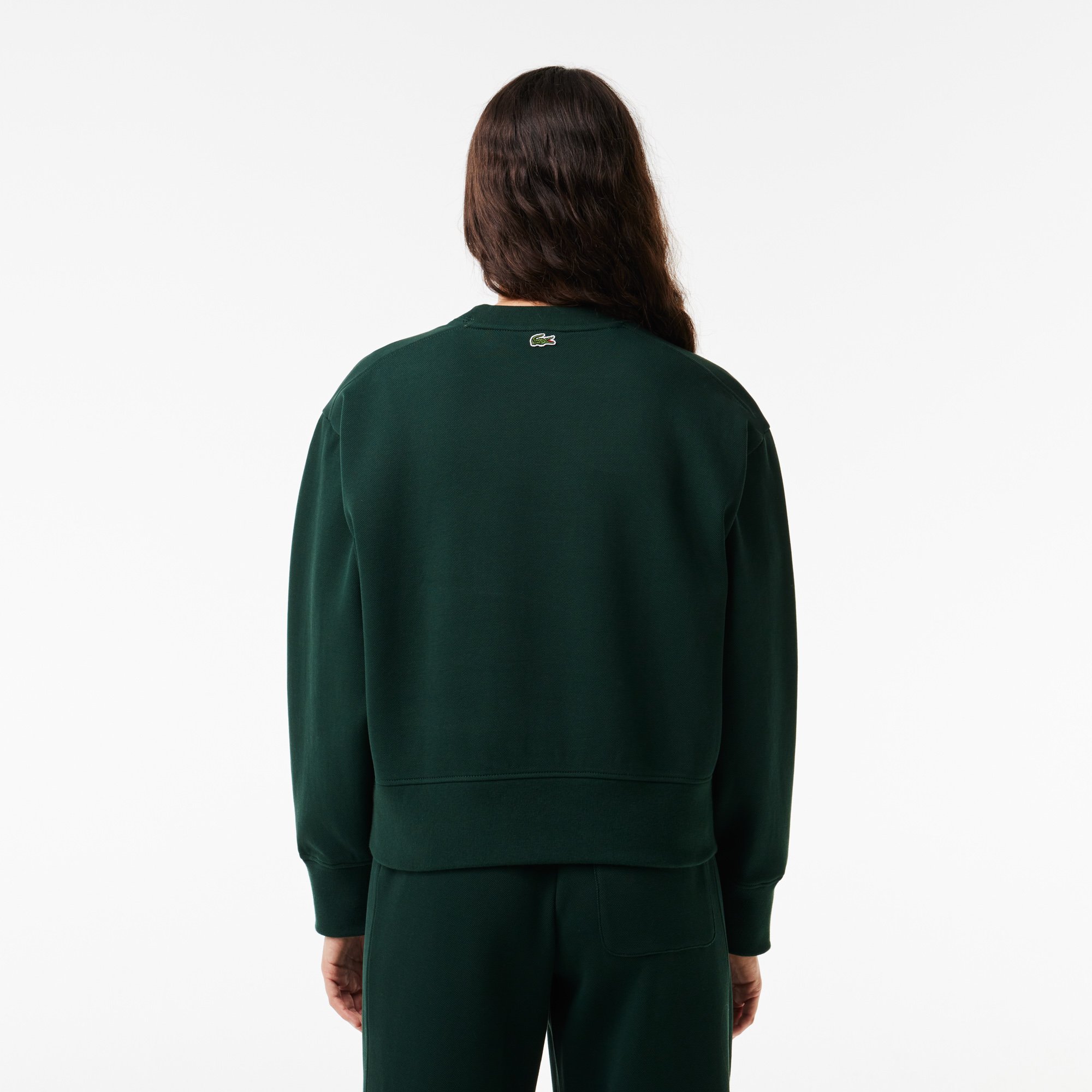 Áo Nỉ Lacoste Nữ Piqué Oversize
