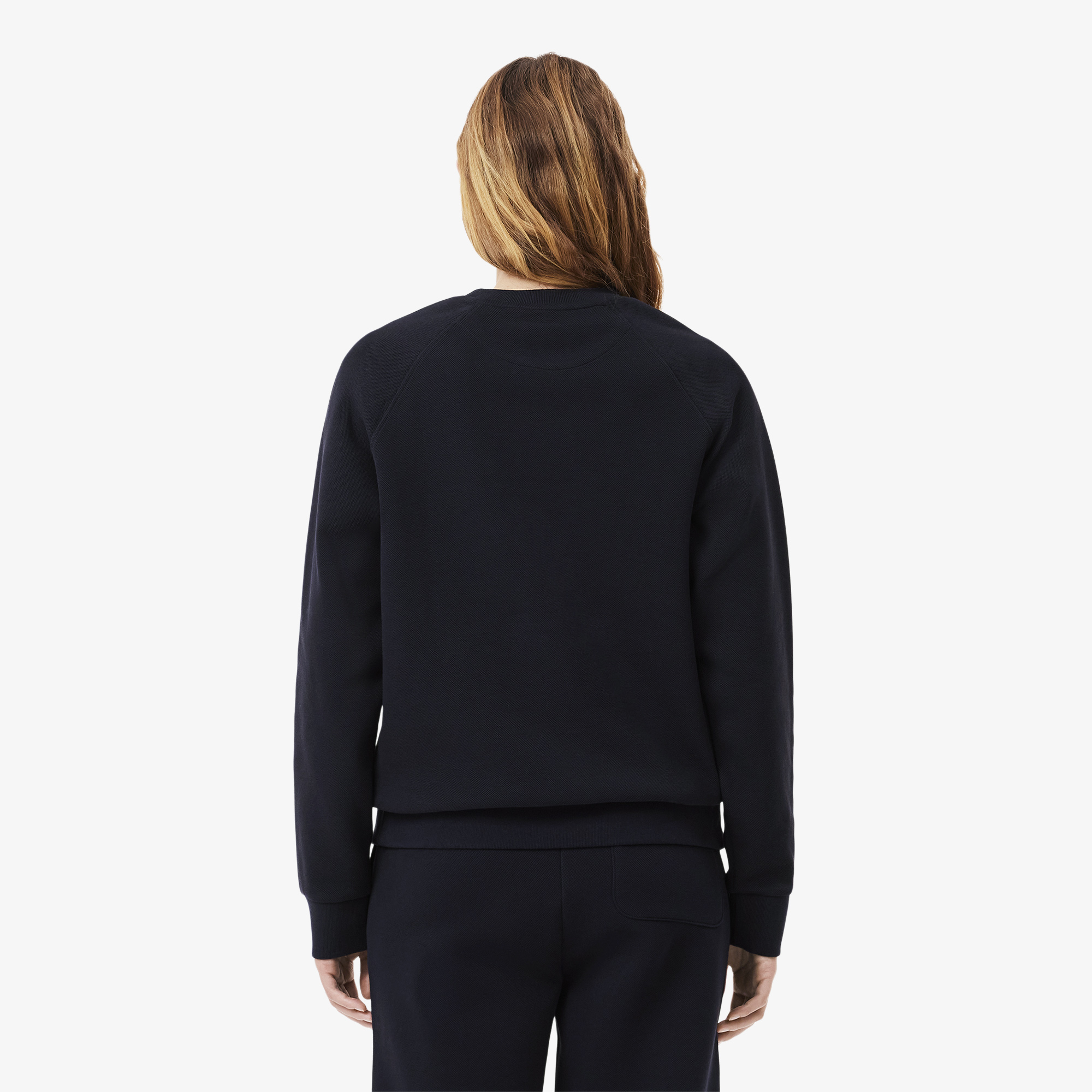 Áo Nỉ Lacoste Nữ Piqué Cổ Tròn