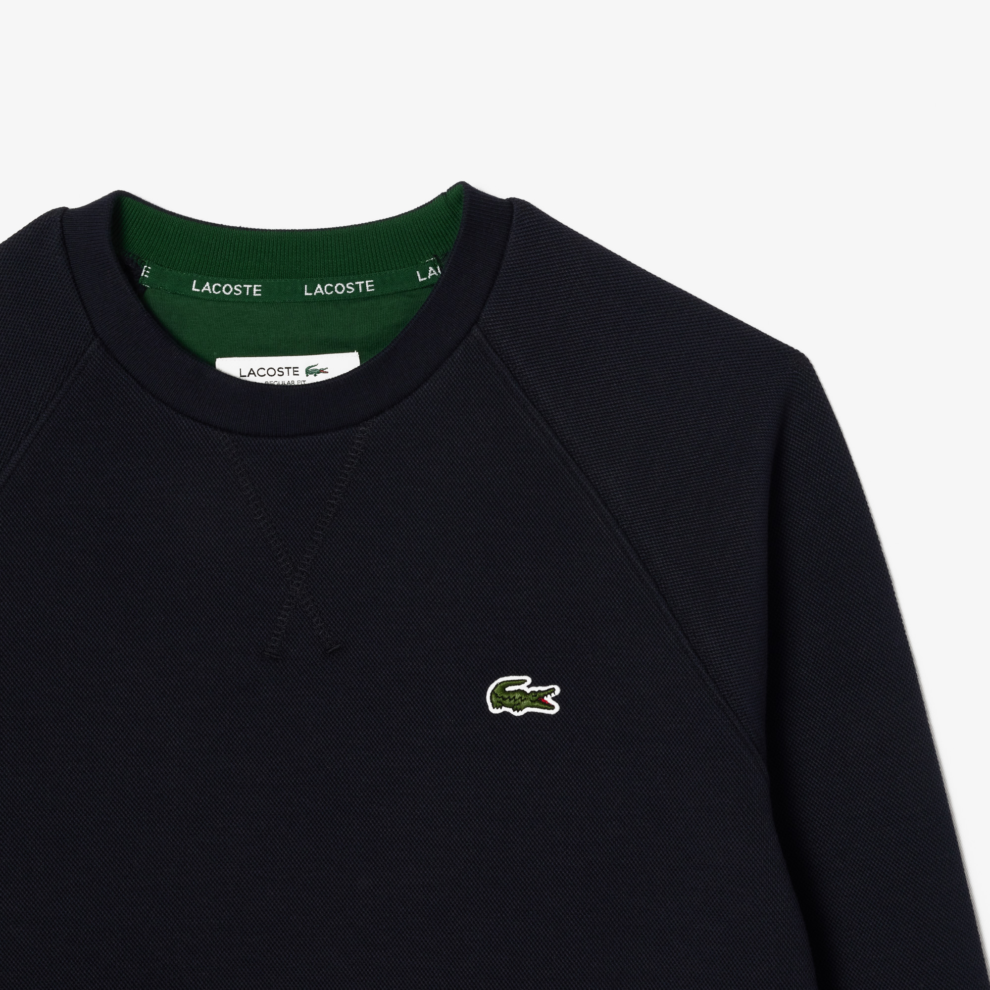 Áo Nỉ Lacoste Nữ Piqué Cổ Tròn