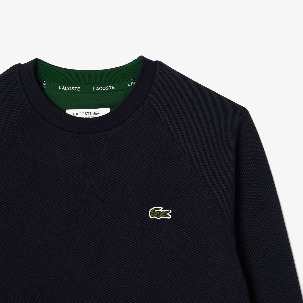 Áo Nỉ Lacoste Nữ Piqué Cổ Tròn