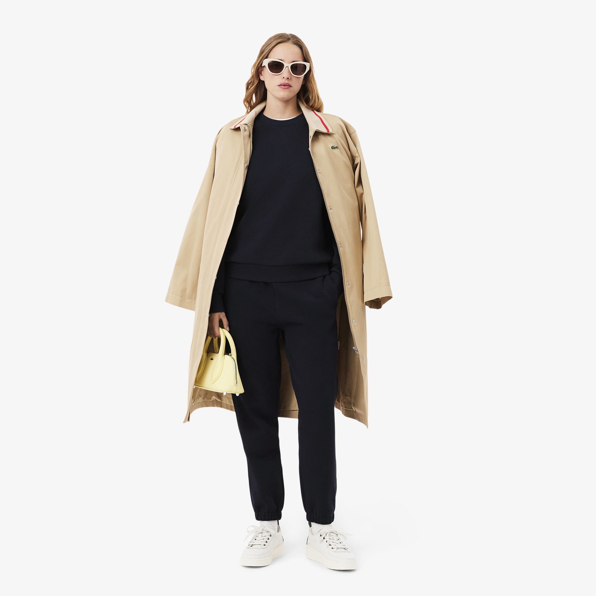 Áo Nỉ Lacoste Nữ Piqué Cổ Tròn