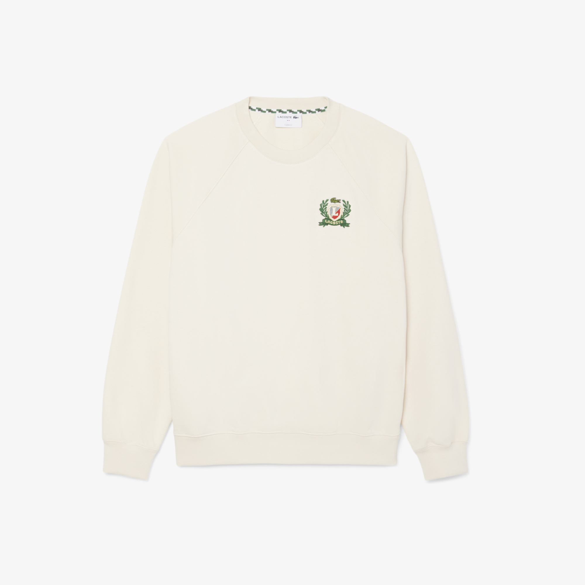 Áo Nỉ Lacoste Nam Hình Khiên Thêu Sản Xuất Tại Pháp